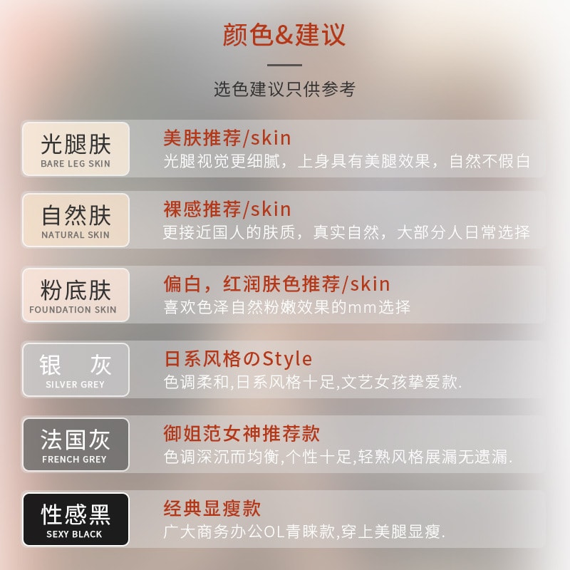 【中国直邮】宝娜斯 丝袜女秋冬光腿神器连裤袜裸感加绒打底袜  自然肤 80D秋冬薄款不加绒  【适合20-28℃】 一条