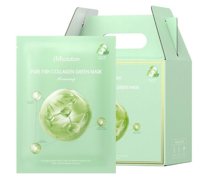 韓國 JMSOLUTION 肌司研年輕膠原蛋白面膜緊緻 #綠色 舒緩修護  1 Sheet