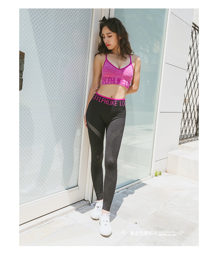 Sports High Waist Pants For Running Yoga Outdoor/Red#/XS