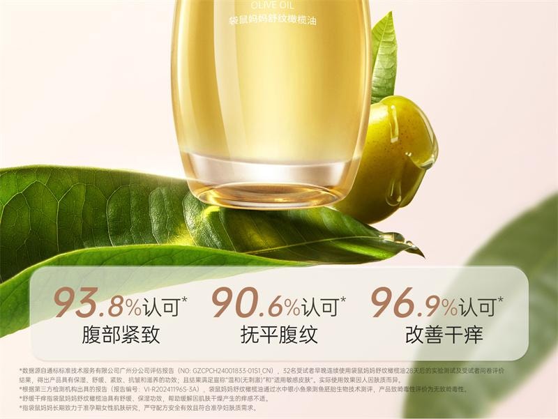 【中國直郵】 袋鼠媽媽 撫紋霜準孕婦專用妊娠霜撫紋乳橄欖油妊娠油淡化身體紋路 進階2件組 96ml+50g