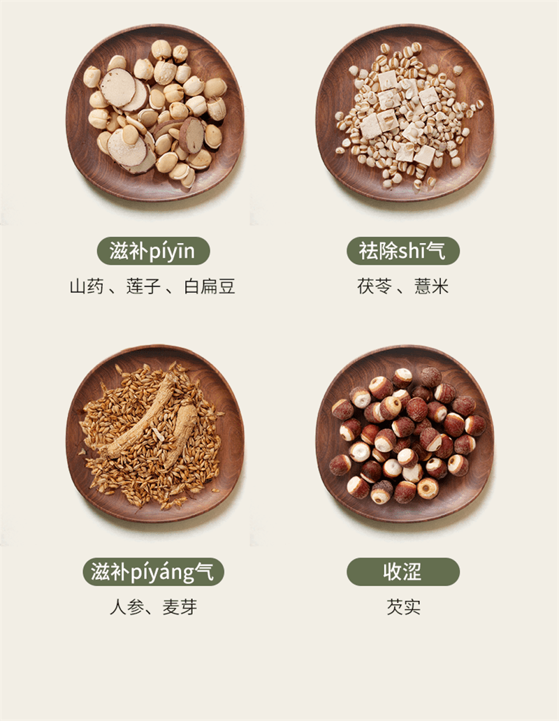 【中國直郵】隨食養 八珍粉 添加壚土鐵棍山藥人參源自明朝中醫陳實功還原古方 20g*10條/盒