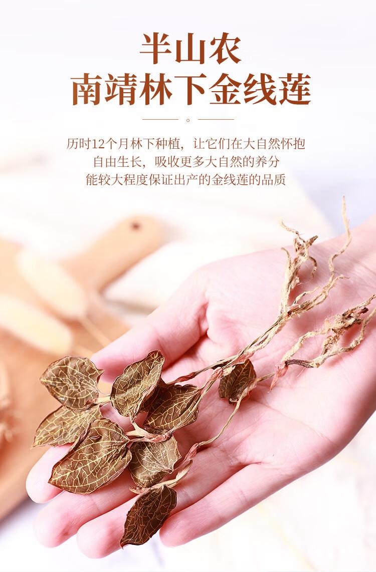 【中国直邮】  半山农【整株】金线莲  养生肝茶 熬夜上火 可煲汤泡水 10g