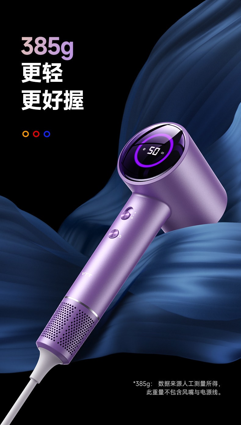 中国直送】VTT 110V アメリカン高速ヘアドライヤー 強風ヘアドライヤー 家庭用マイナスイオンヘアドライヤー グレー - Yami