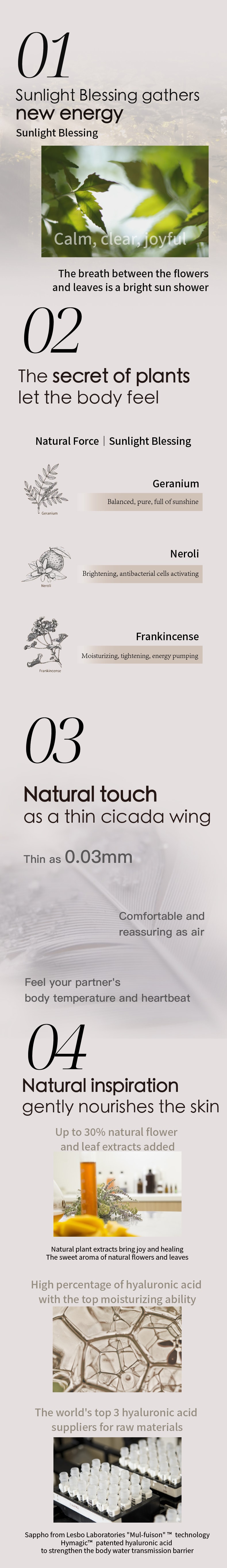 薩福 SAPPHOFROMLESBOS 自然力系列日光眷寵 透明質酸潤滑成人女同情人節必備情趣用品les女用指套 1盒裝(6隻)