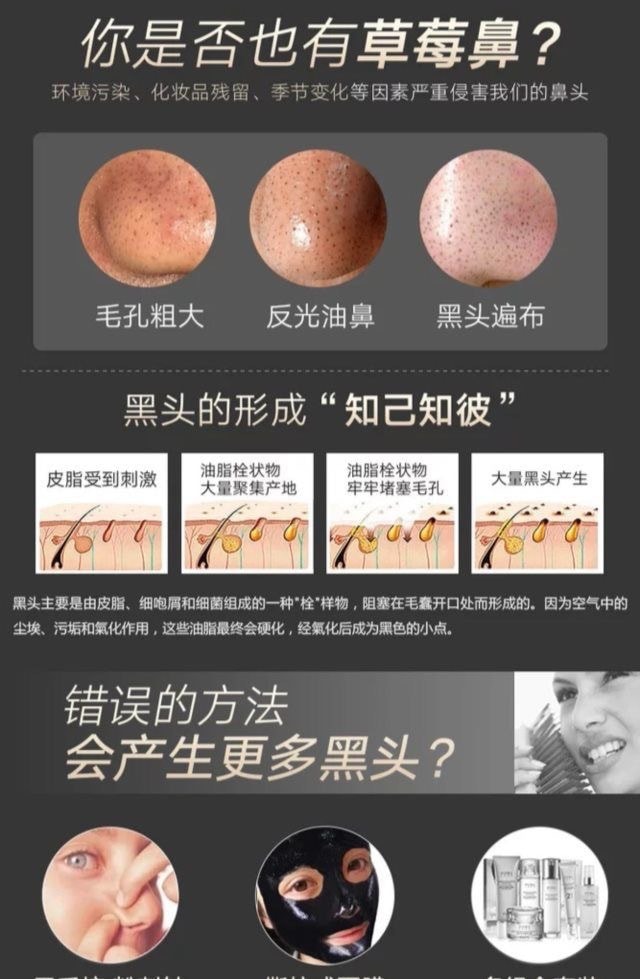 【中国直邮】修正 竹炭去粉刺祛黑头鼻贴 1盒