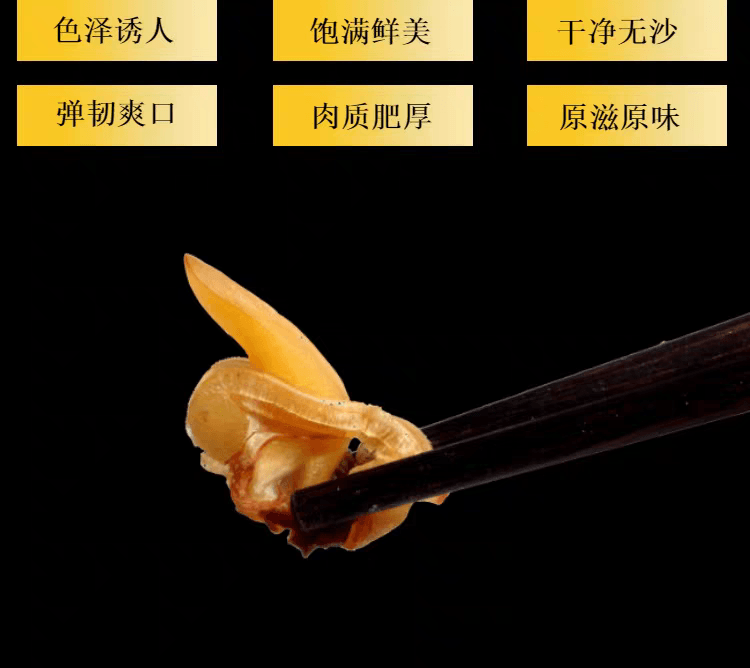 【中国直邮】 滋之鲜 即食黄蚬子干去内脏*1袋 250 克