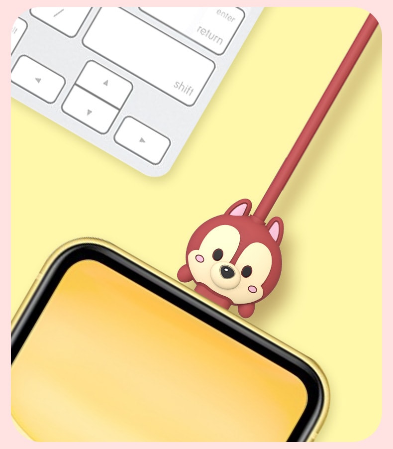 【中国直邮】迪士尼数据线快充1.2m适用苹果可爱卡通少女   米妮