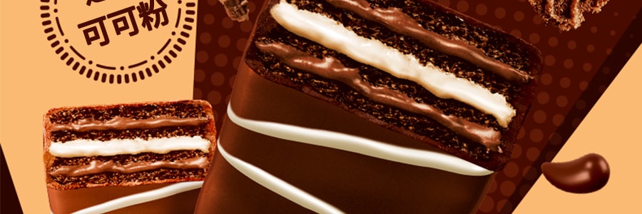 大陆版奥利奥OREO 可可棒 多层夹心威化饼干 牛奶巧克力味 12条装 139.2g