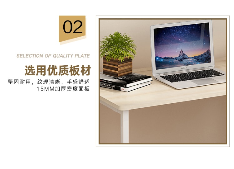 EAZLIFE 免安装可折叠电脑桌 (白)