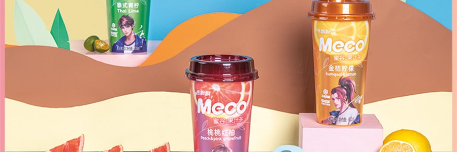 香飘飘 MECO 蜜谷果汁茶 金桔柠檬味 400ml 两种包装随机发送