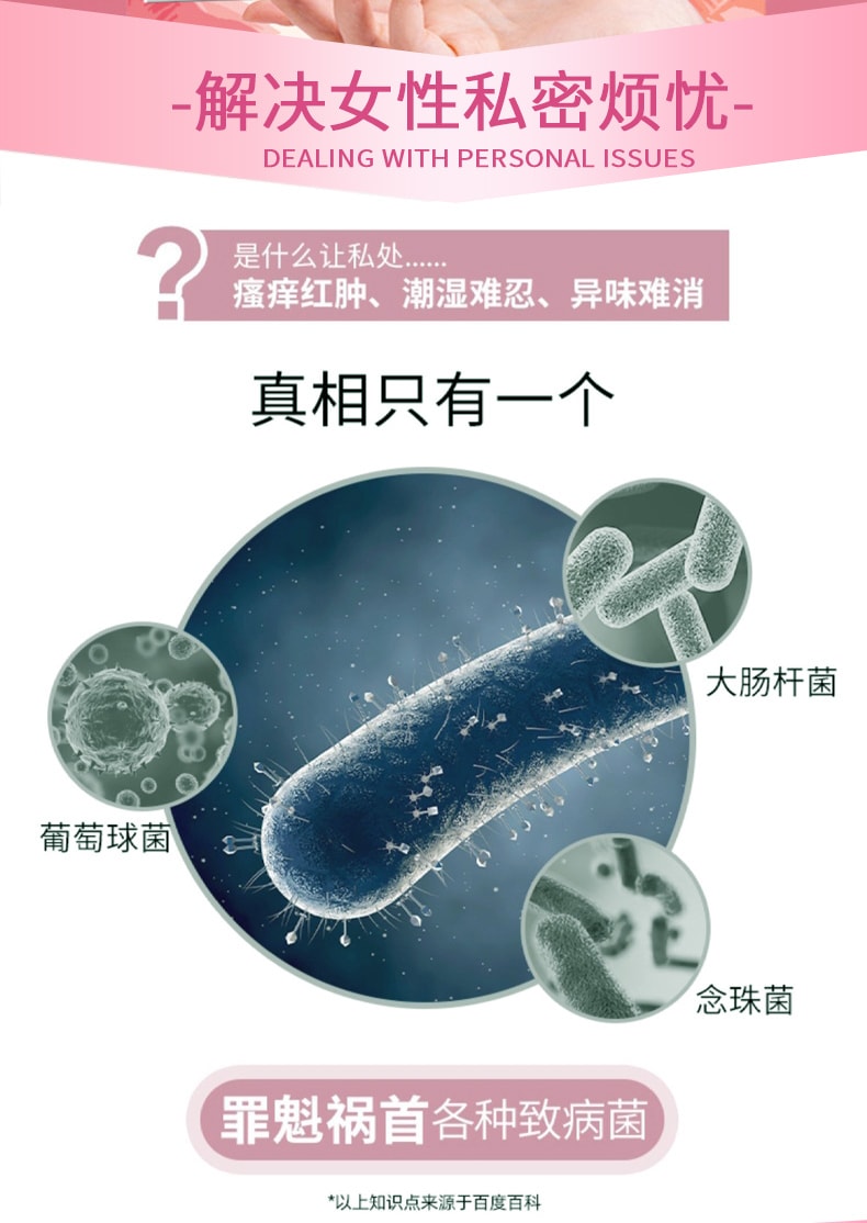 【中国直邮】 云南本草 妇科凝胶 抑菌正品私密处养护阴道炎症 妇科用药 5支/盒