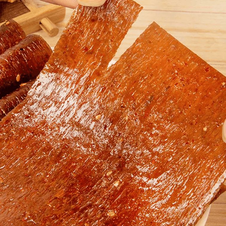 【中国直邮】 张奇龙 唐僧素肉牛排辣条   儿时经典零食怀旧大辣片 5袋*20g