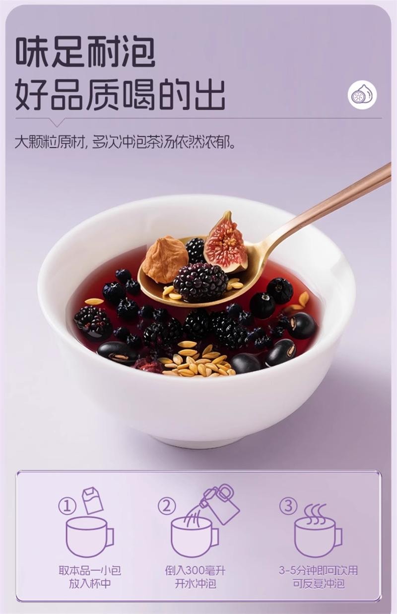 【中國直郵】 雷允上 亞麻籽無花果桑椹茶黃體酮養雌茶阿姨不來量少養生茶 200g