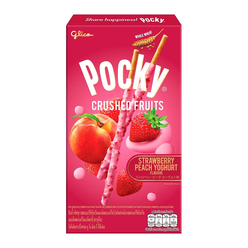 グリコ タイランド ポッキー フルーツクランブル ストロベリーピーチ