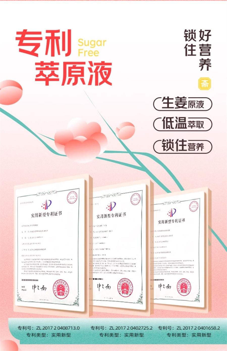 【中国直邮】 寿全斋 无糖姜茶大姨妈宫寒可以喝控糖姜暖好气色独立装  96g/盒