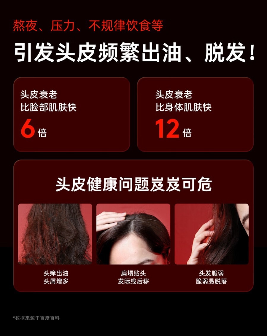 【易烊千璽同款】 BREO倍輕鬆Scalp3頭皮智能按摩梳 紅光護髮滋養護頭皮頭部按摩儀 IPX7防水 紅色 生日節日禮物美國直郵【中國品牌】