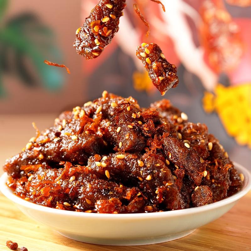 【中国直邮】 蜀风雅香 蜀道香 蜀味牛肉干 麻辣100g 独立袋装 休闲零食 肉干肉脯 四川特产小吃[4包] 400 克