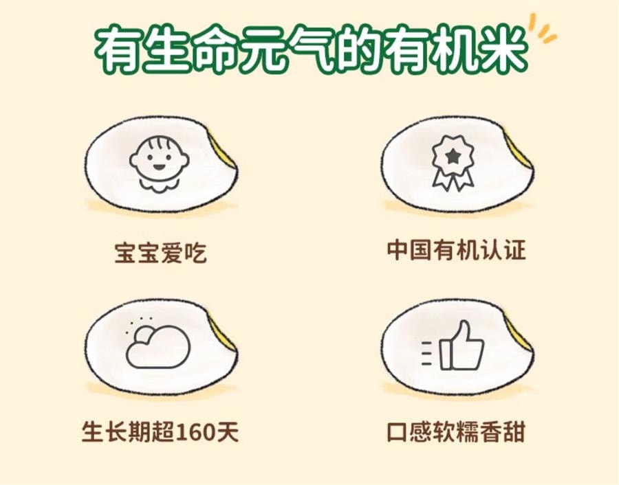 【中國直郵】 爺爺的農場 有機胚芽米350g/盒