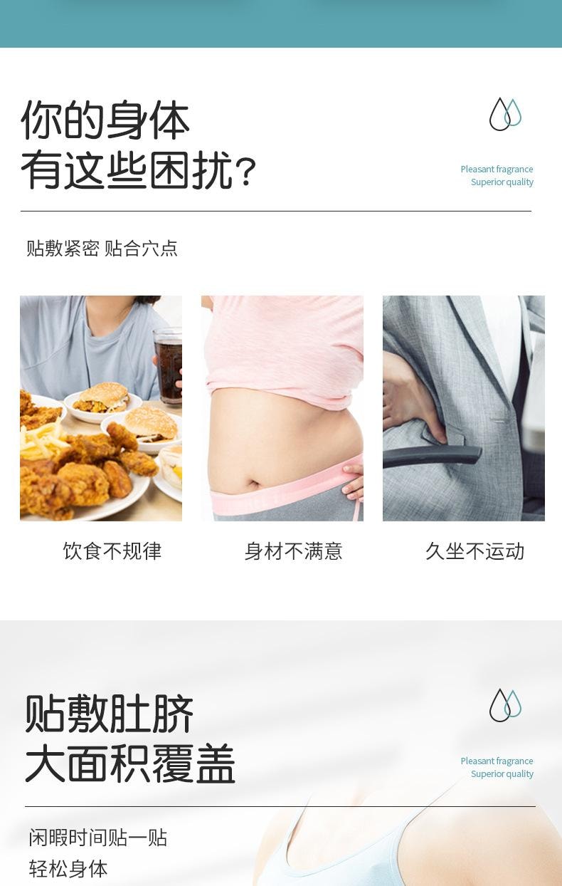 南京同仁堂 艾草美腰贴 纤姿贴 减肥瘦腰 艾灸热敷艾腰贴 12贴/盒