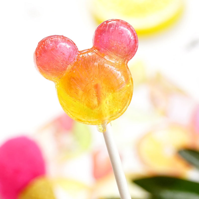【日本直邮】日本Glico固力果 米奇头迪士尼棒棒糖 蓝色限量版 1支 口味图案随机发货
