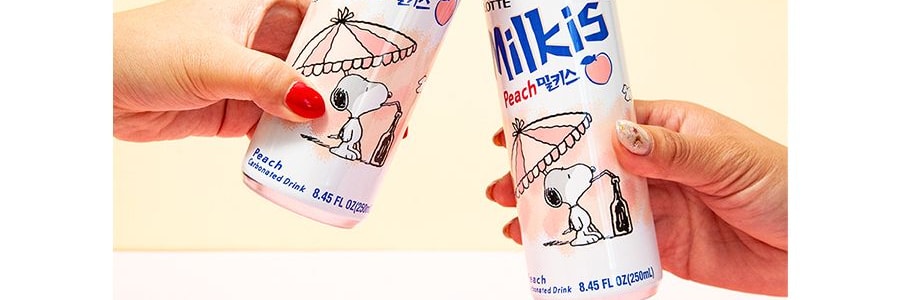 韓國LOTTE樂天 牛奶蘇打碳酸飲料 蜜桃味 250ml 新舊包裝隨機發