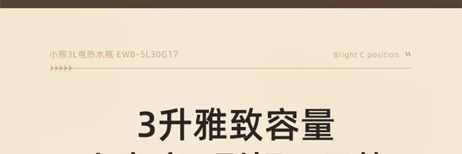 BEAR小熊 元氣小水吧 智慧不銹鋼電水瓶即熱飲水機 3.0L 白色