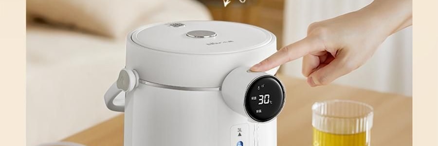 BEAR小熊 元氣小水吧 智慧不銹鋼電水瓶即熱飲水機 3.0L 白色