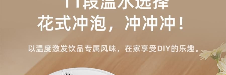 BEAR小熊 元氣小水吧 智慧不銹鋼電水瓶即熱飲水機 3.0L 白色