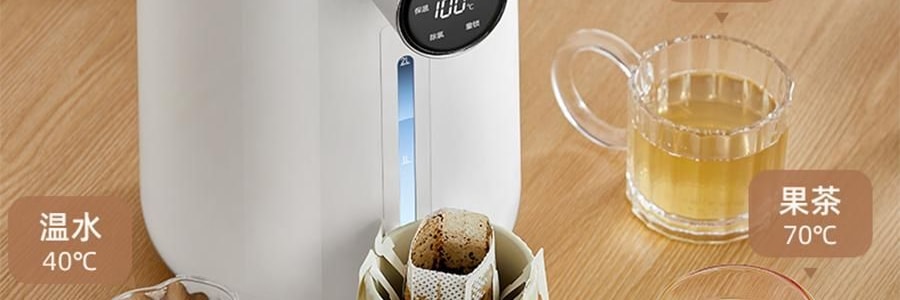 BEAR小熊 元氣小水吧 智慧不銹鋼電水瓶即熱飲水機 3.0L 白色