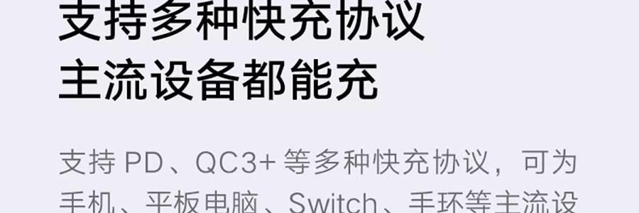 小米 米家充电宝充电器 银色 10000mAh 22.5W
