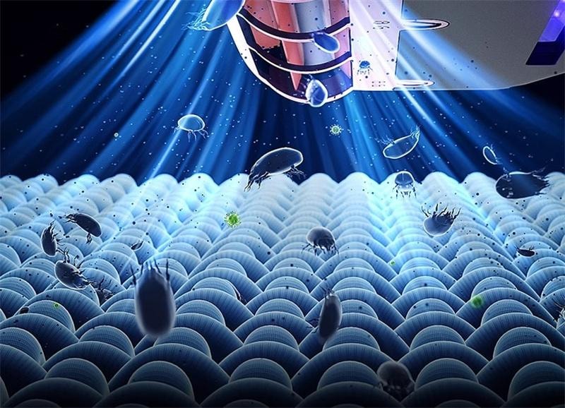 【中國直郵】 康佳 颶風無線除蟎儀床上紫外線殺菌機二合一 水銀灰+8濾芯