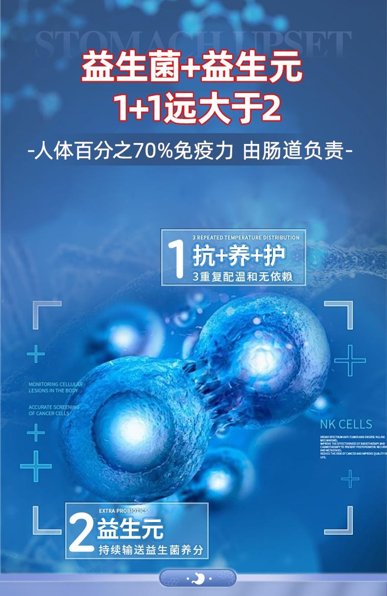 【中国直邮】 江中集团 益生菌粉2g*20袋/盒12000亿大人儿童高活性菌调理肠胃成年男女性肠道消化固体