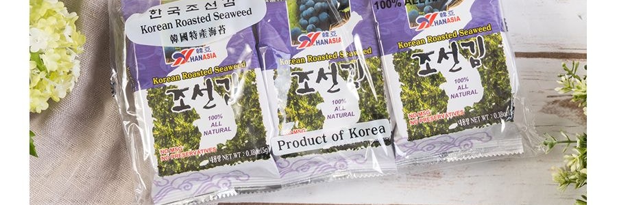 韓國HAN ASIA韓亞 香脆海苔 3包入 15g