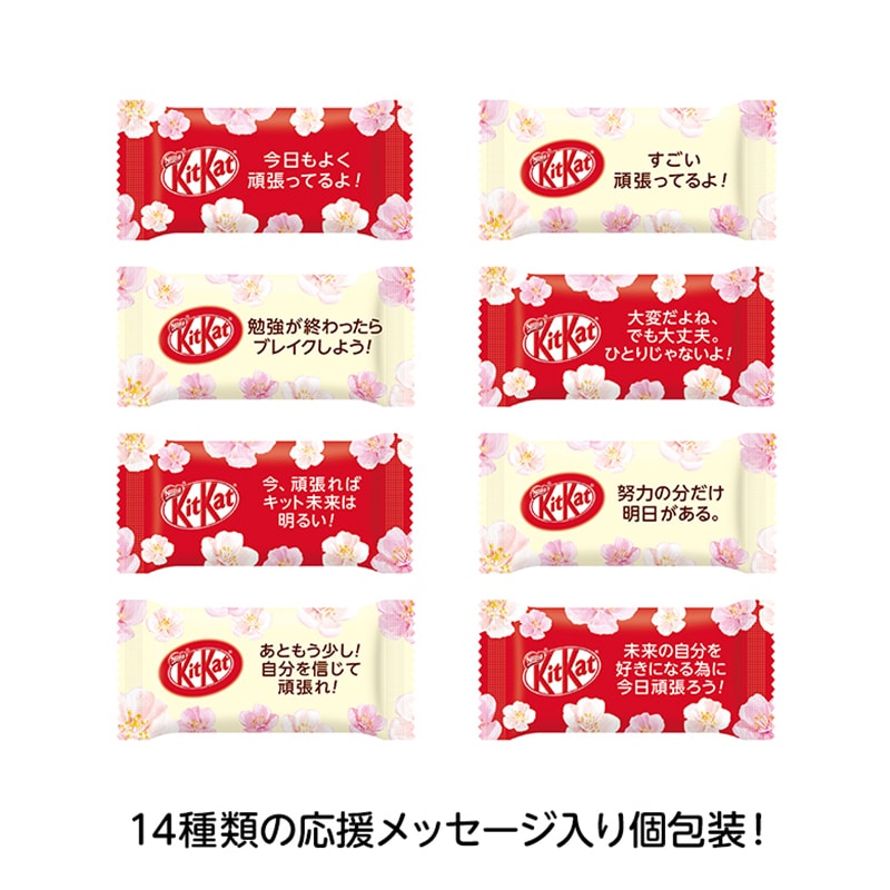 【日本直邮】日本KIT KAT 2021年新年限定 红白限定包装2种口味威化 10枚装