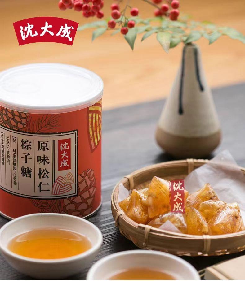 【中國直郵】 沈大成 原味松仁粽子糖 140g*1罐