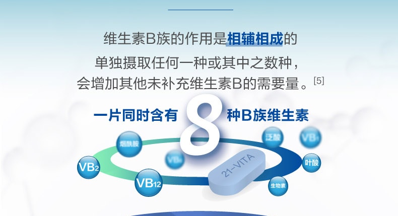 【中国直邮】21金维他多种维生素矿物质片56片 成人男士2阶 补充复合维生素B VC