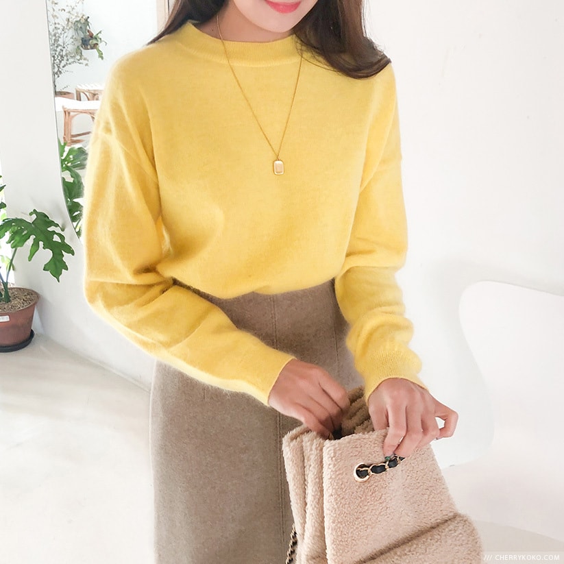 Knit yellow free size
