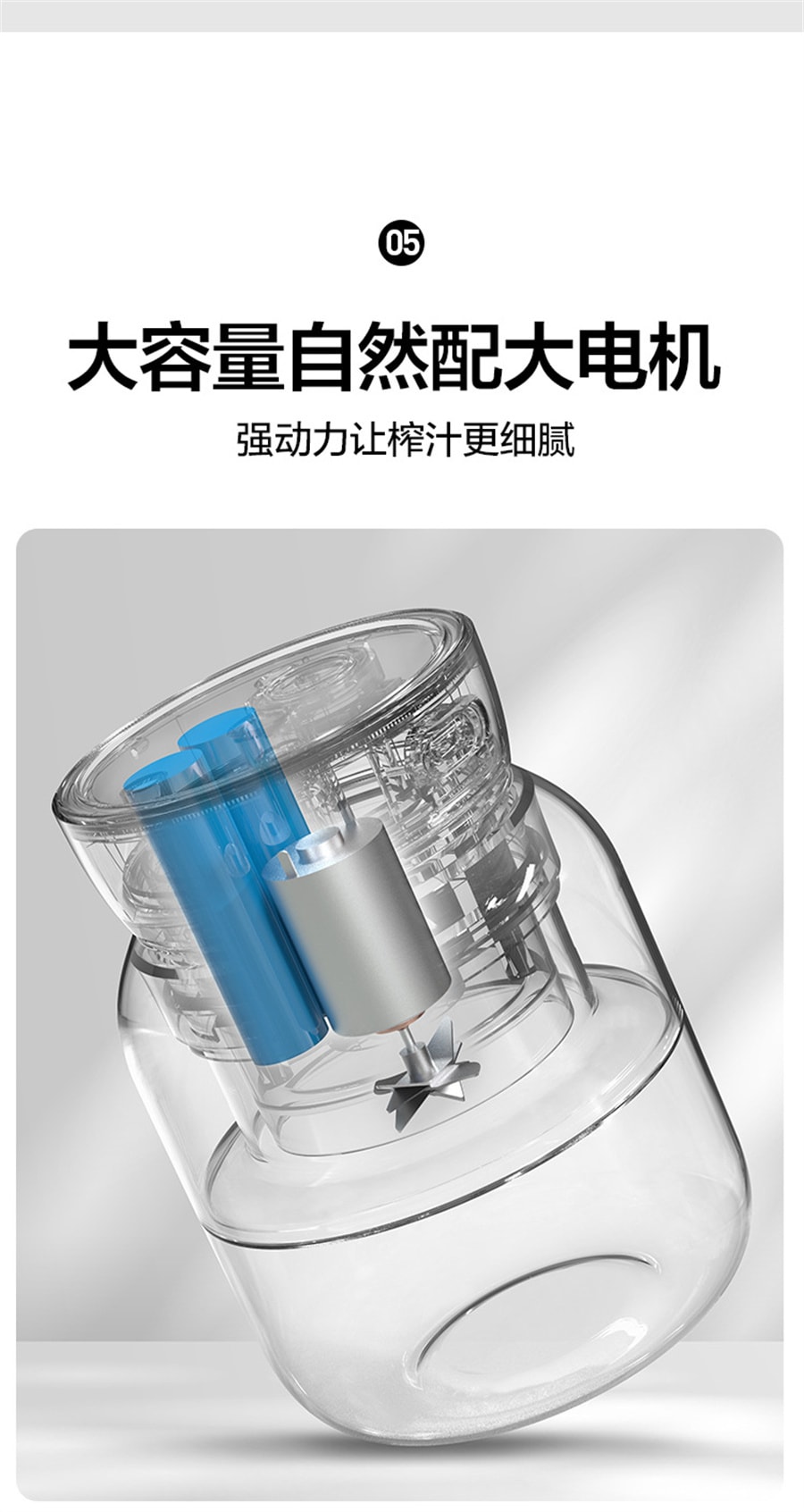 【中国直邮】mokkom磨客   大容量榨汁杯充电无线大肚果汁杯多功能小型便携式电动   豆蔻绿