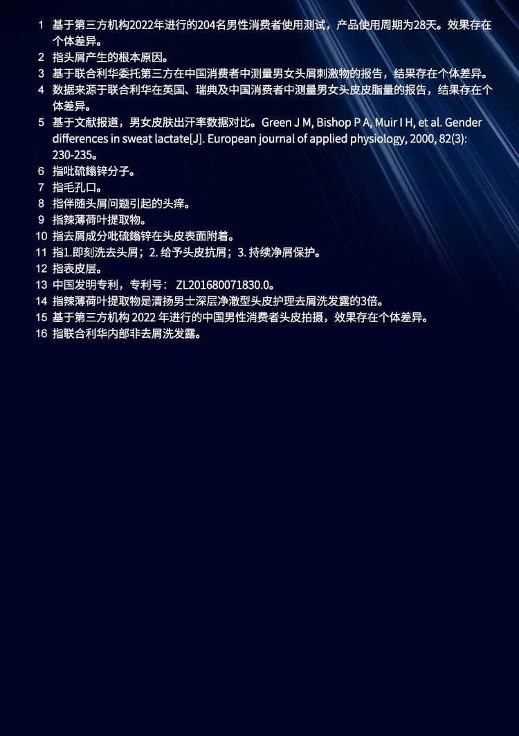 【中国直邮】 清扬 活力运动 薄荷香型去屑洗发露 男士洗发露 止痒控油蓬松去头屑洗发水 500g/瓶