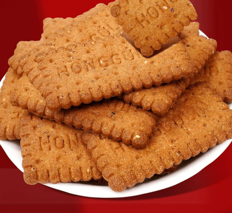 红谷林 无糖九红藜麦谷物饼干 9种红色食材 健康食养 谷物原香 口感丰富  208g