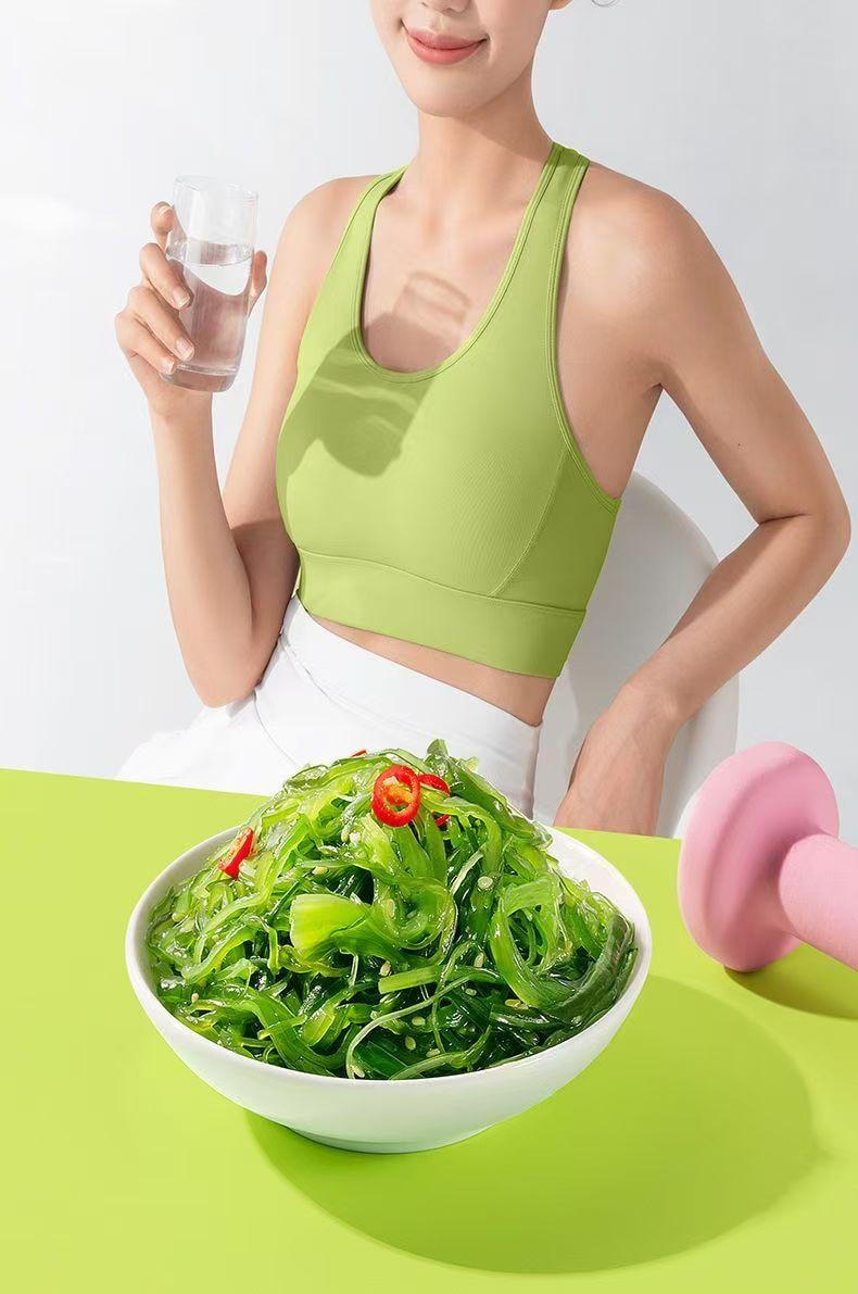  三只松鼠 蜻蜓教练 即食海藻沙拉 鲜爽如现拌 低脂轻卡 酸甜解腻 100g*2袋