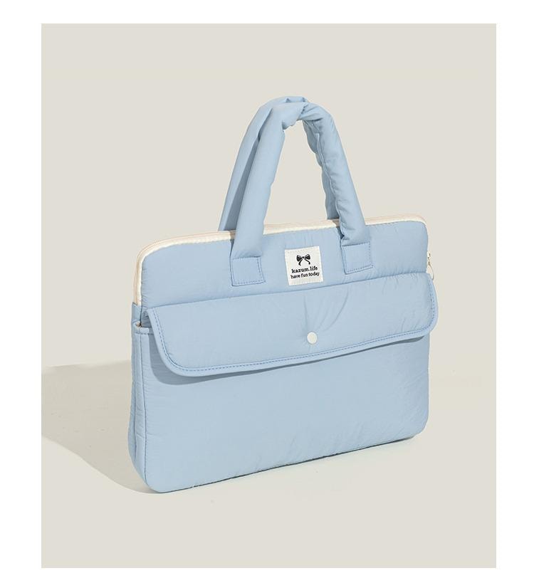 欣月 韩国 ins博主同款小众简约手提平板包 适用于iPad11/12英寸 防震防摔电脑收纳包 蓝色