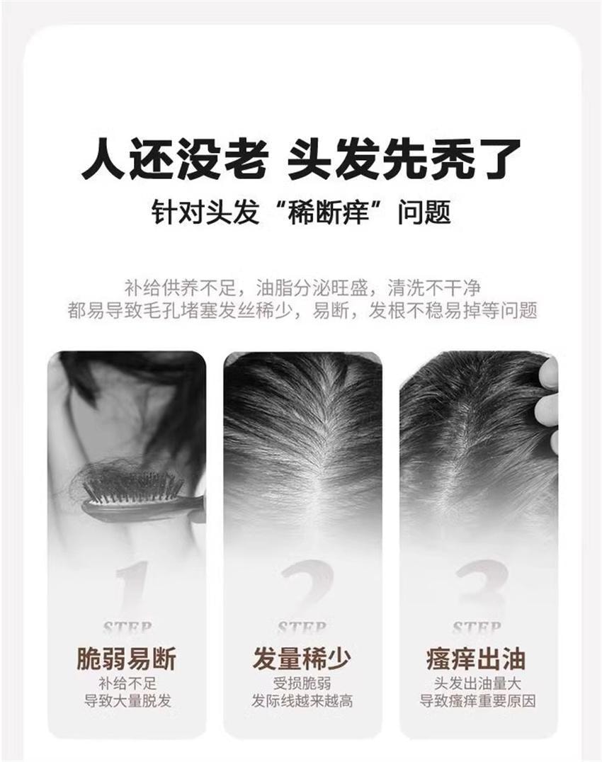 【中国直邮】 北京同仁堂 黑灵芝何首乌洗发水白发治根转黑侧柏叶防脱露 550ml
