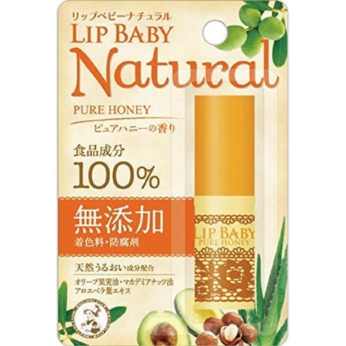 日本 乐敦 LIP BABY 自然精华润唇膏 4g 蜂蜜香