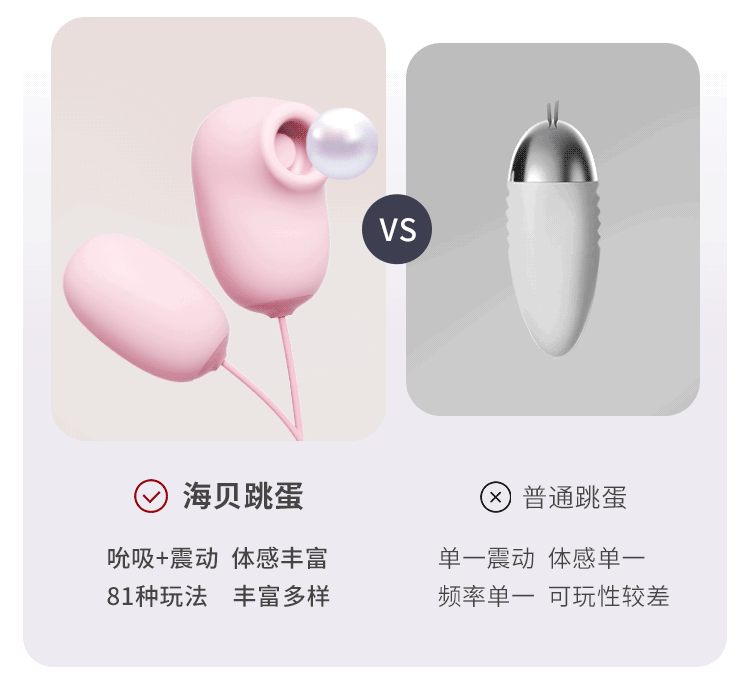 Mizz zee 迷姬海贝跳蛋情趣玩具女用自慰器穿戴式跳蛋按摩器 便携充电仓 随时充能续航 柔软吮吸 酥麻强震静音设计 1件