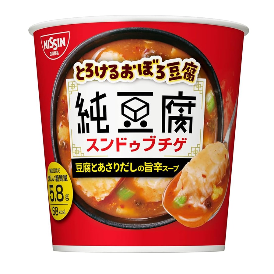 【日本直邮】 NISSIN日清食品 低卡低糖 30秒速食纯豆腐汤香辣味