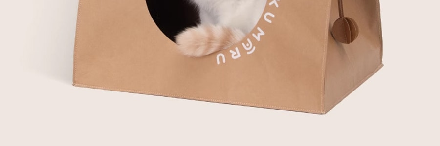 福丸 纸袋猫窝猫抓板 瓦楞纸猫咪窝纸盒 磨爪神器 40*30*53cm 