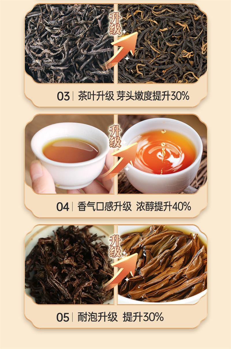 中国直邮】 五虎金骏眉红茶250g/罐茶叶特级正宗正山小种正品高端
