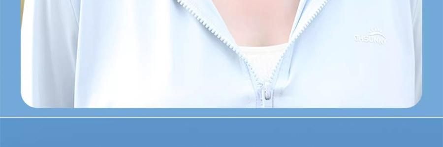 OHSUNNY 附帽簷全臉面罩口罩 全臉防曬黑 雲霜灰