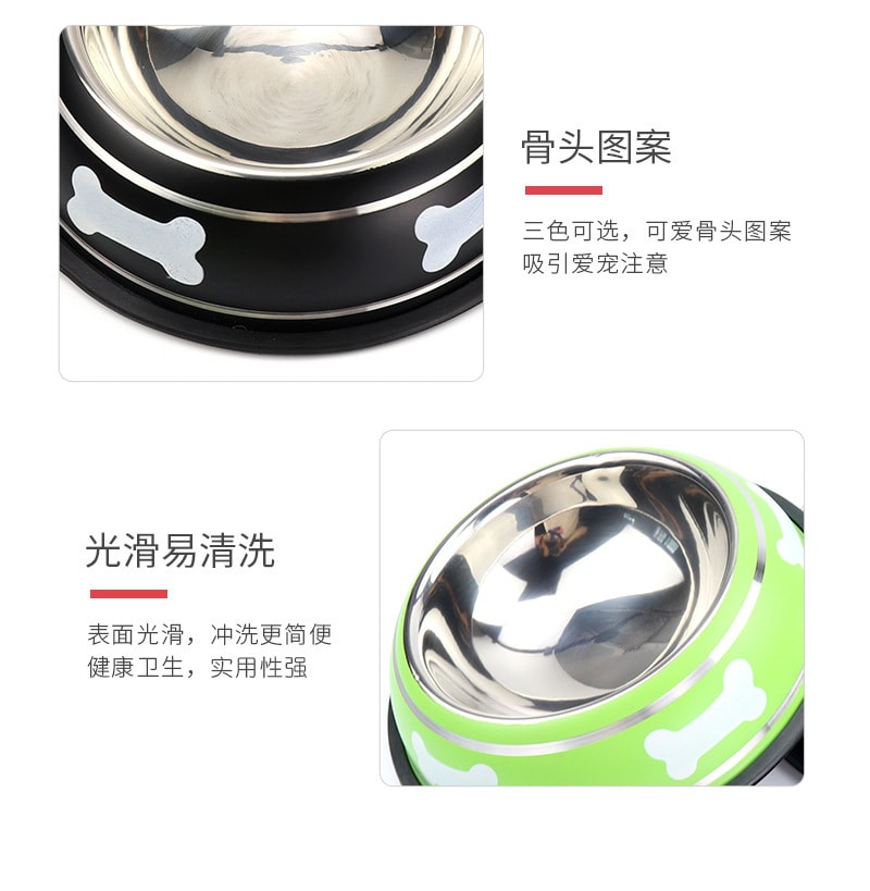【中國直郵】尾大的喵 高仿寵物碗 綠色 寵物用品